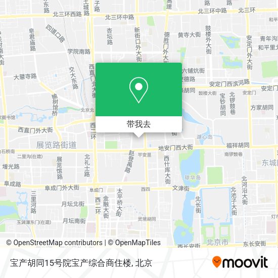 宝产胡同15号院宝产综合商住楼地图