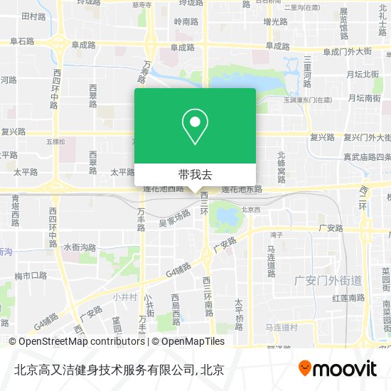 北京高又洁健身技术服务有限公司地图