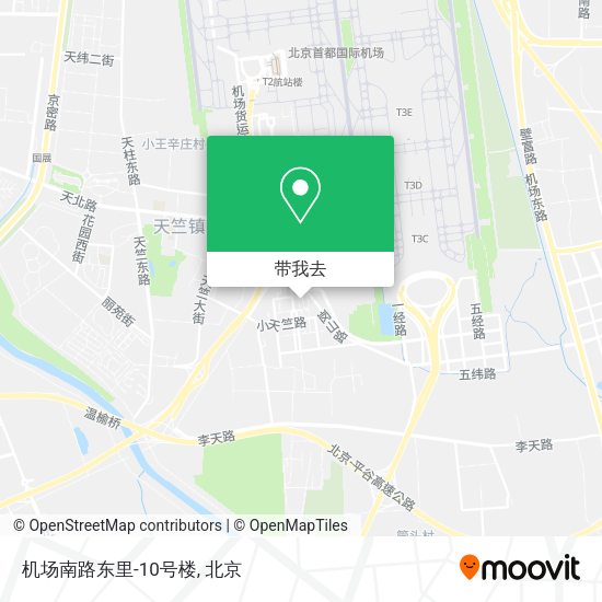 机场南路东里-10号楼地图