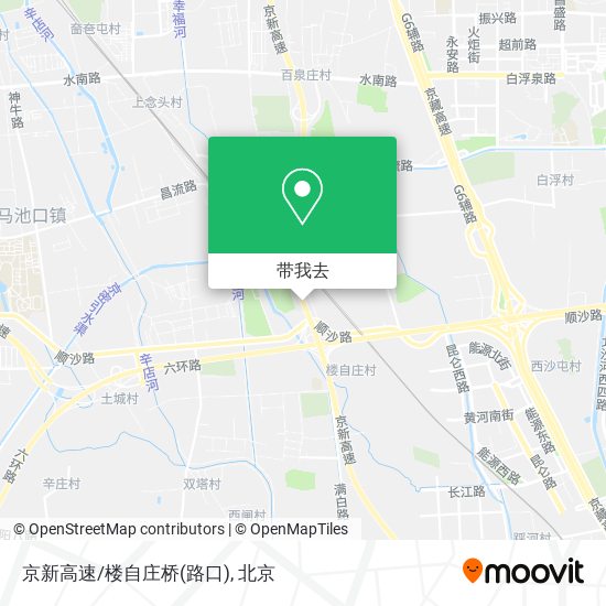 京新高速/楼自庄桥(路口)地图