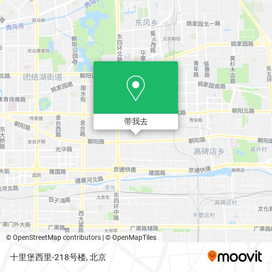十里堡西里-218号楼地图