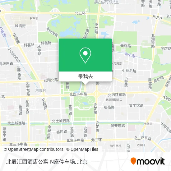 北辰汇园酒店公寓-N座停车场地图