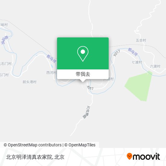 北京明泽清真农家院地图