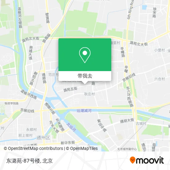 东潞苑-87号楼地图