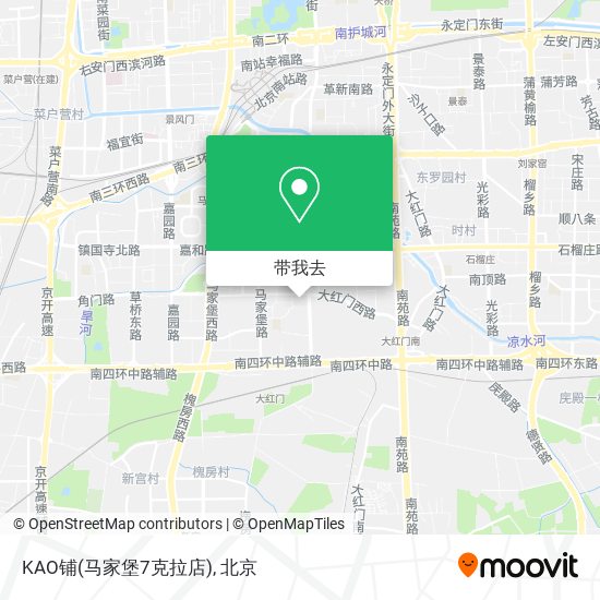 KAO铺(马家堡7克拉店)地图
