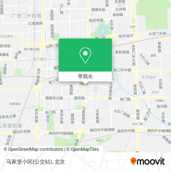 马家堡小区(公交站)地图