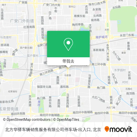 北方华驿车辆销售服务有限公司停车场-出入口地图