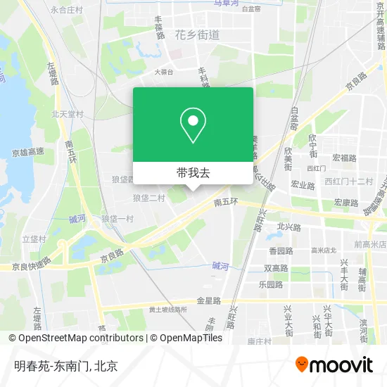 明春苑-东南门地图