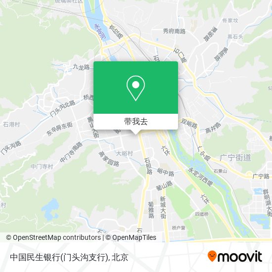 中国民生银行(门头沟支行)地图