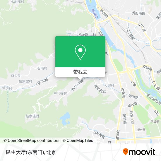 民生大厅(东南门)地图