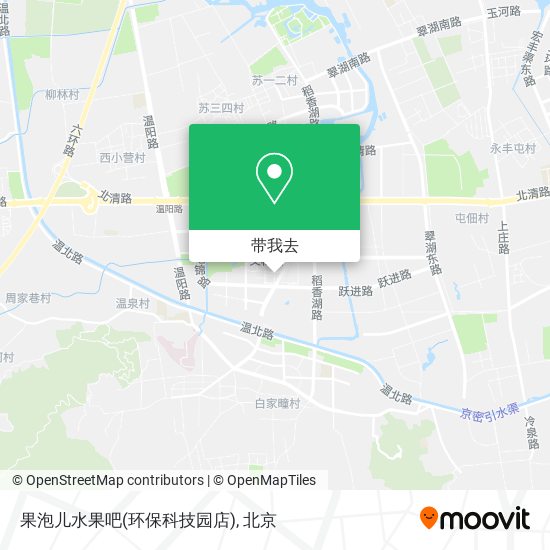 果泡儿水果吧(环保科技园店)地图