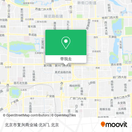 北京市复兴商业城-北3门地图