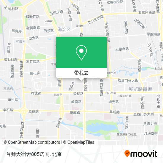 首师大宿舍805房间地图