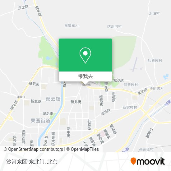 沙河东区-东北门地图