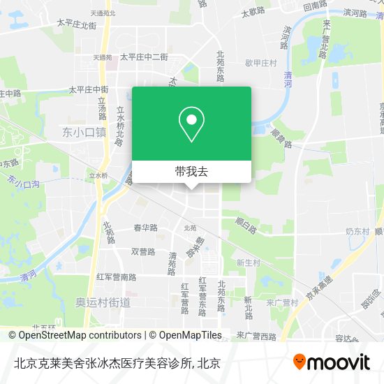 北京克莱美舍张冰杰医疗美容诊所地图