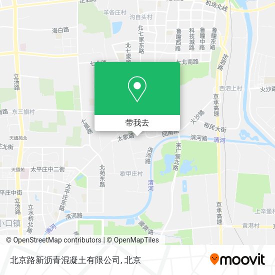 北京路新沥青混凝土有限公司地图