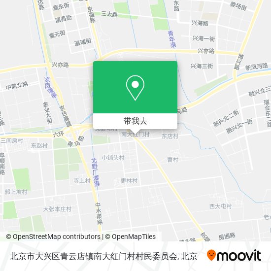 北京市大兴区青云店镇南大红门村村民委员会地图