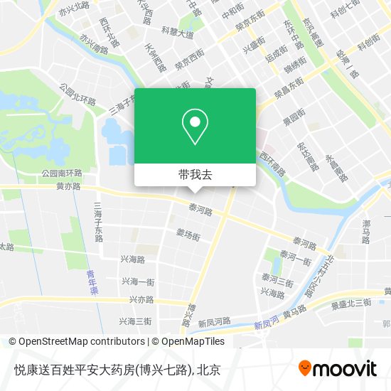 悦康送百姓平安大药房(博兴七路)地图