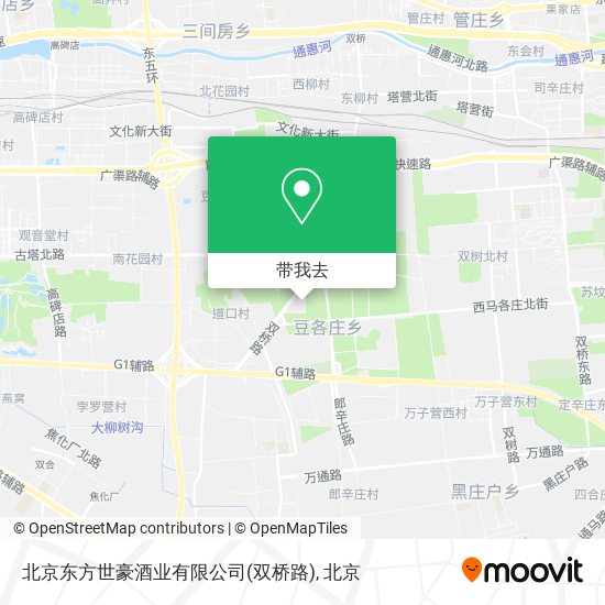 北京东方世豪酒业有限公司(双桥路)地图
