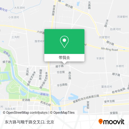 东方路与顺于路交叉口地图