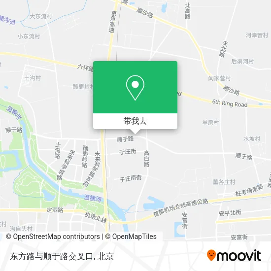 东方路与顺于路交叉口地图