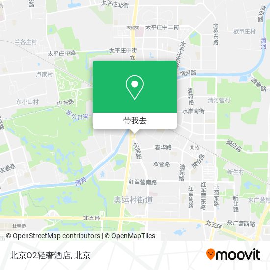 北京O2轻奢酒店地图