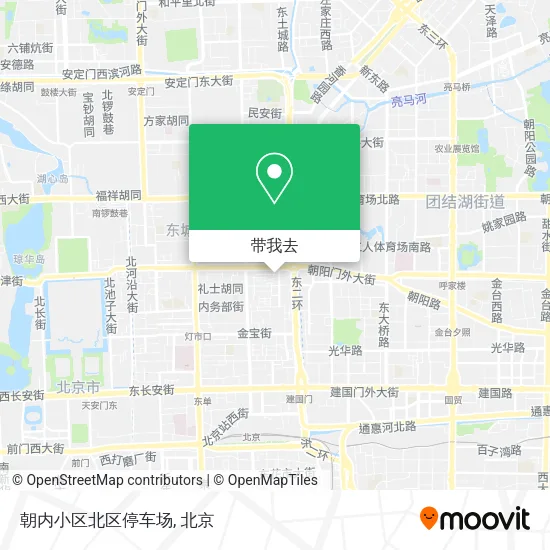 朝内小区北区停车场地图