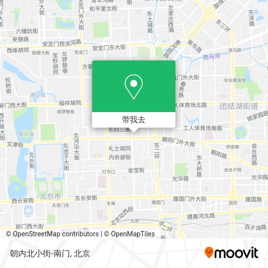 朝内北小街-南门地图