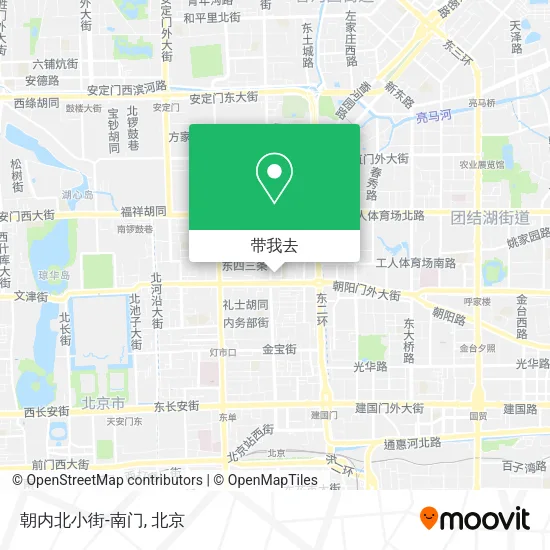 朝内北小街-南门地图