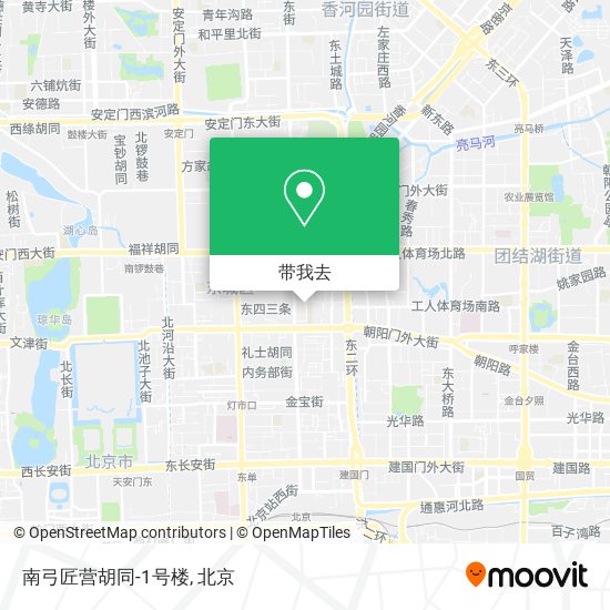 南弓匠营胡同-1号楼地图