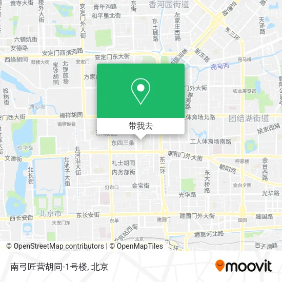 南弓匠营胡同-1号楼地图