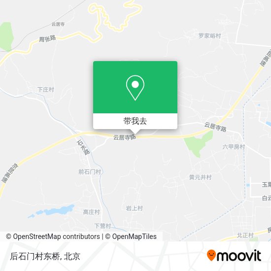 后石门村东桥地图