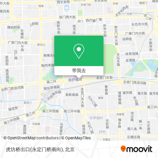 虎坊桥出口(永定门桥南向)地图