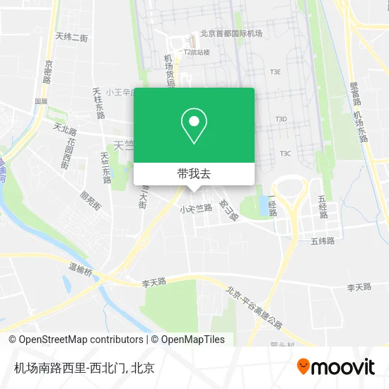 机场南路西里-西北门地图