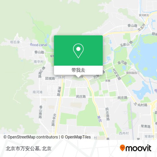 北京市万安公墓地图
