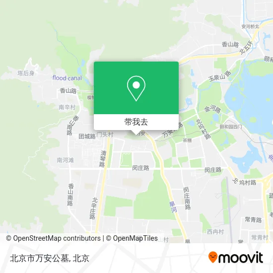 北京市万安公墓地图