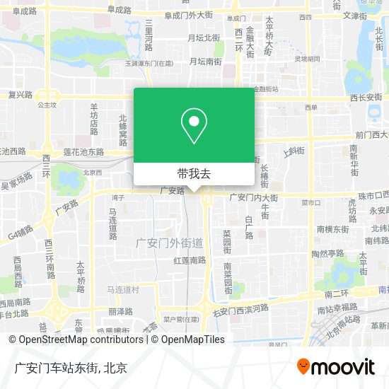 广安门车站东街地图