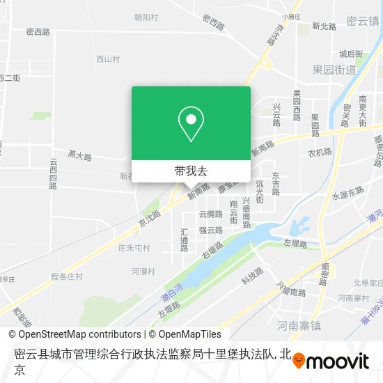 密云县城市管理综合行政执法监察局十里堡执法队地图