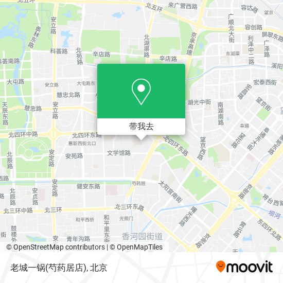 老城一锅(芍药居店)地图