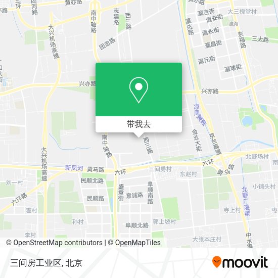 三间房工业区地图