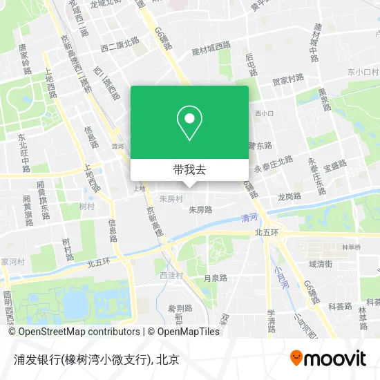 浦发银行(橡树湾小微支行)地图