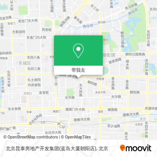 北京昆泰房地产开发集团(蓝岛大厦朝阳店)地图