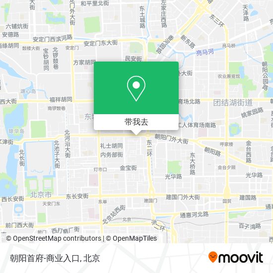 朝阳首府-商业入口地图