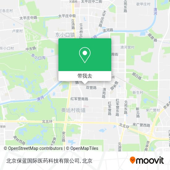 北京保蓝国际医药科技有限公司地图