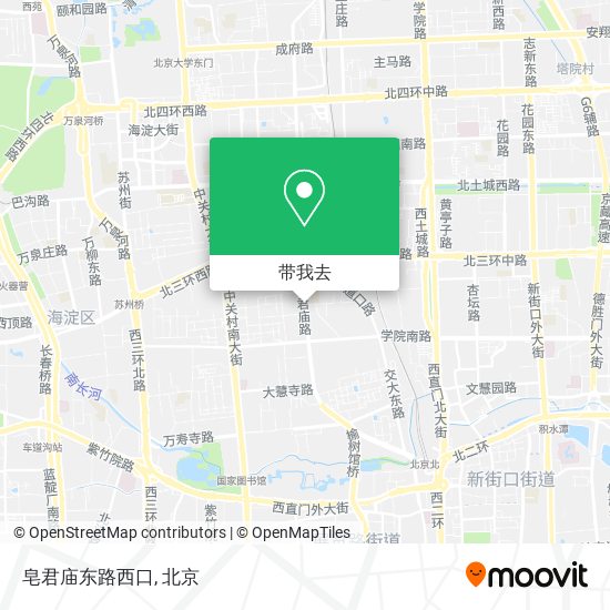 皂君庙东路西口地图