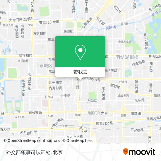 外交部领事司认证处地图