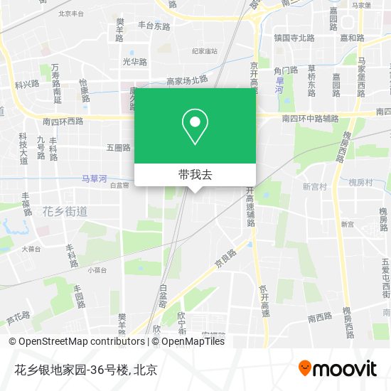 花乡银地家园-36号楼地图