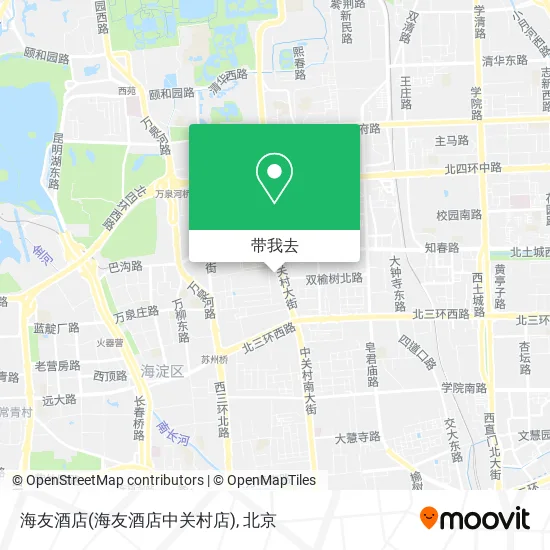 海友酒店(海友酒店中关村店)地图