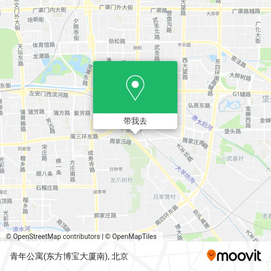 青年公寓(东方博宝大厦南)地图