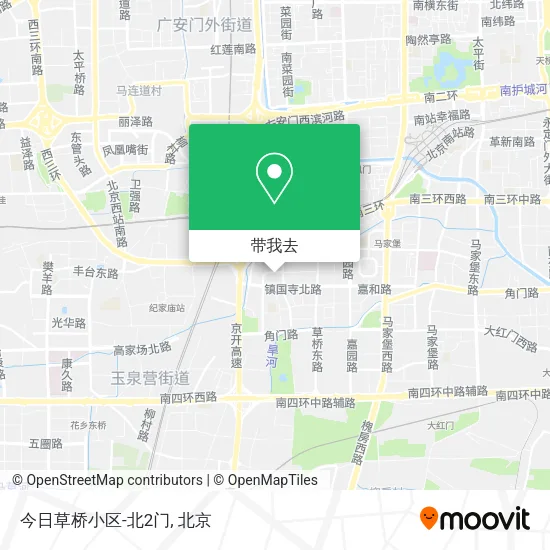 今日草桥小区-北2门地图